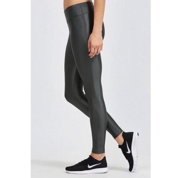 Koral Lustrous Leggings Women’s XS Gunmetal Mid Rise Ankle Quick Dry Performance - Picture 3 of 11